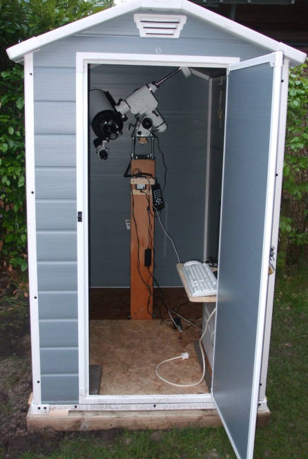 Observatory Based On A Polypropylene Garden Shed