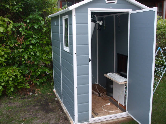 Observatory Based On A Polypropylene Garden Shed