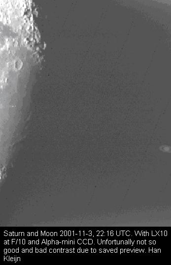 saturn and moon 2001-11-3